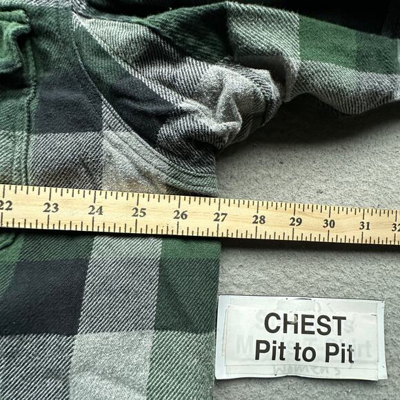 Duluth Trading Flapjack Fleece Lined Flannel Shirt Mens XL Jac Long Sleeve Snap - Picture 3 of 11